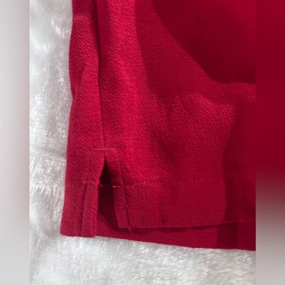 LOFT Red Paperbag Waist Pants NWT Size Small - Picture 14 of 14